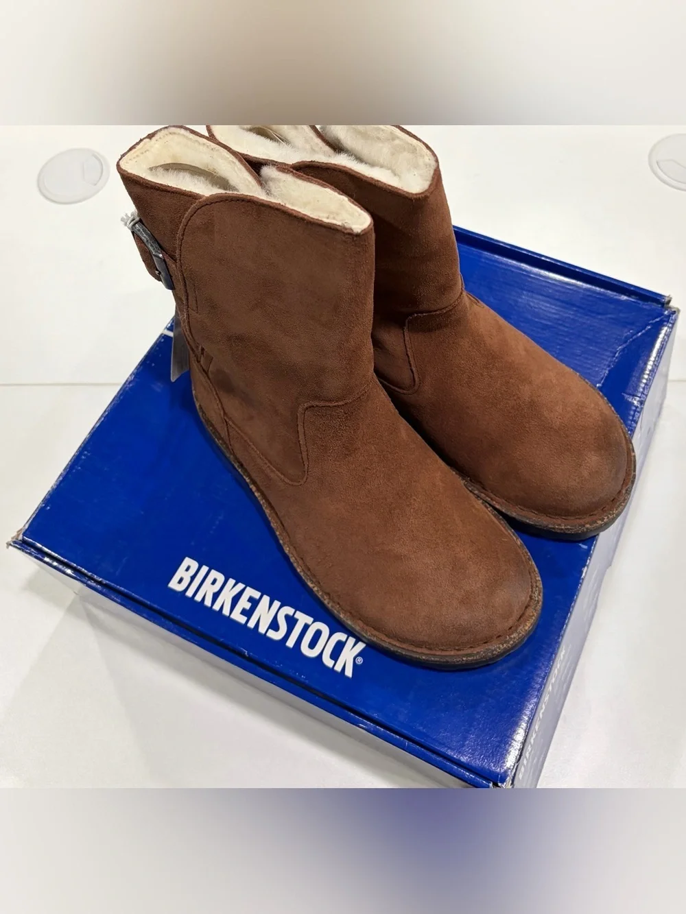 Birkenstock Womens' EU 36 Size 5-5.5 Upsalla Shearling Boots Espresso NWT